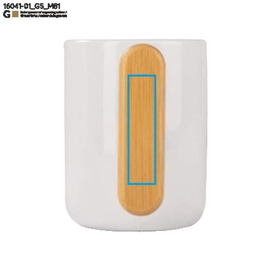 Kubek VAYS 450 ml: Print area handle · Laser engraving