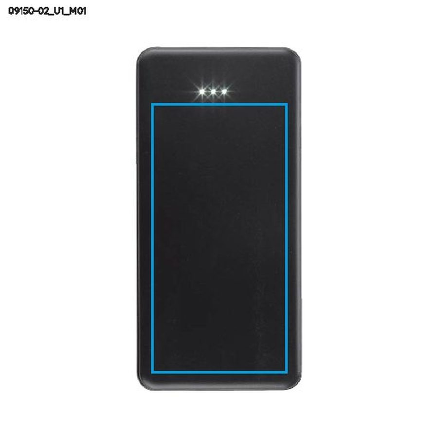 SIMPLE – batterie externe 10 000 mAh: Zone de marquage avant · Impression UV