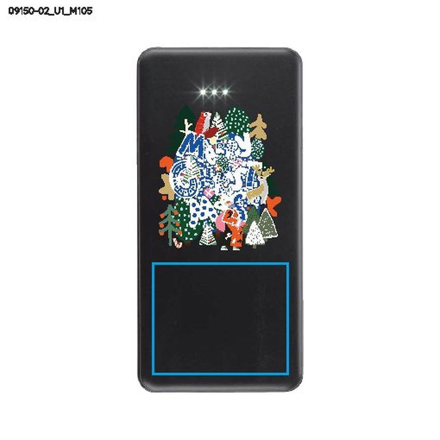SIMPLE – batterie externe 10 000 mAh: Zone de marquage · Impression UV