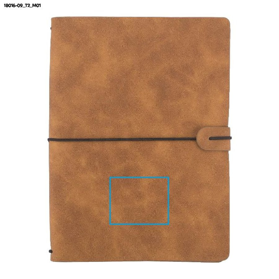 RETRO LITE – carnet A5: Zone de marquage avant · Marquage en creux