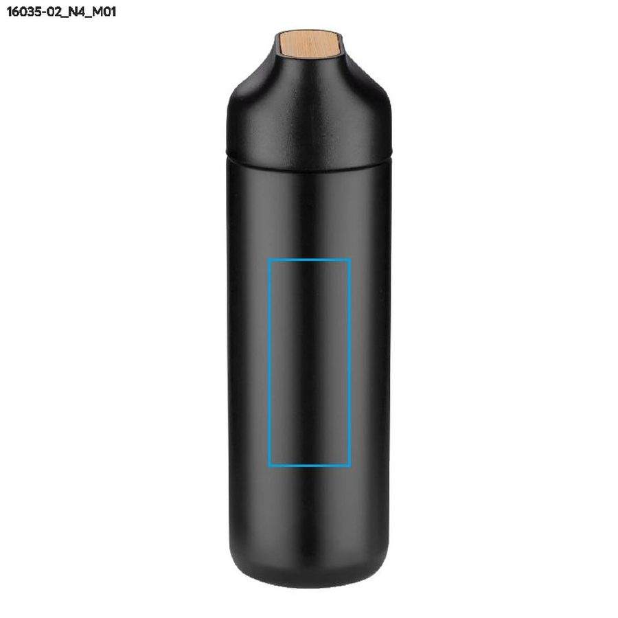 ELSA – bouteille isotherme 600 ml: Zone de marquage avant · Tampographie