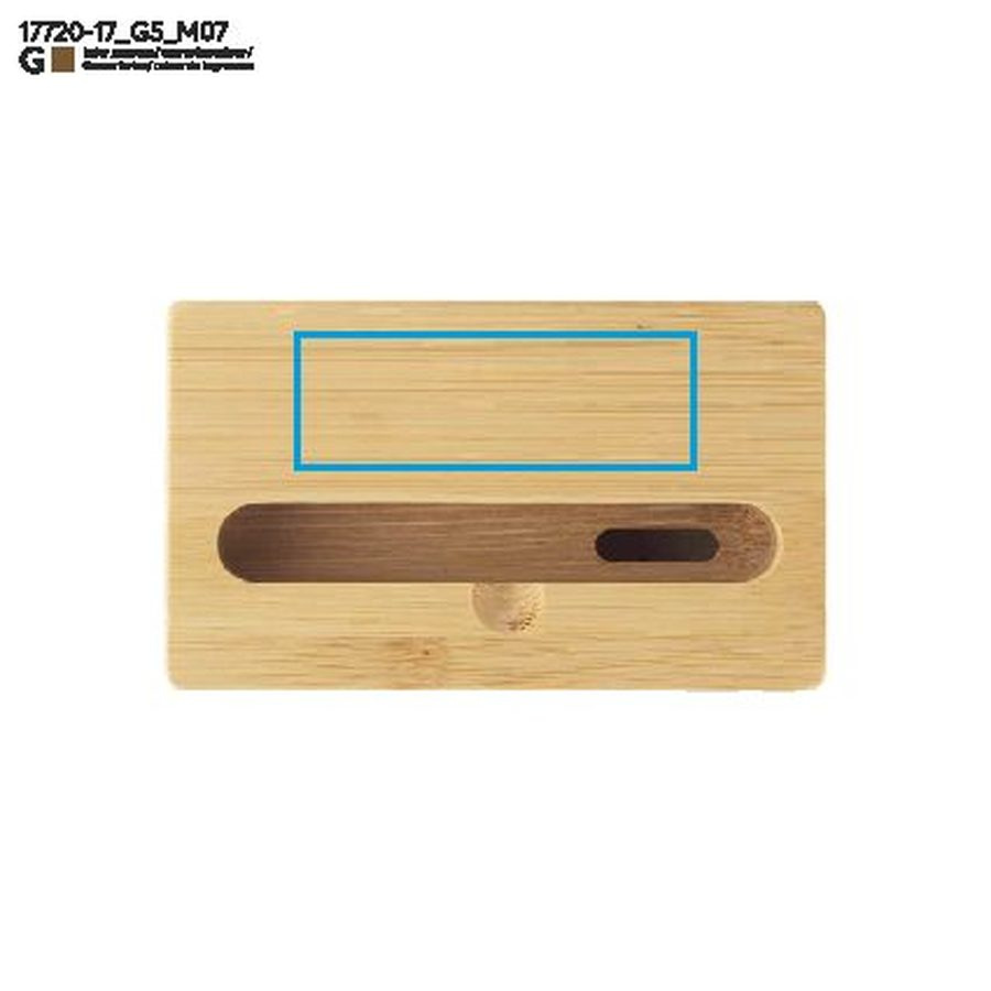 Мобильная подставка - экологичная акустическая система RESONA: Print area top · Laser engraving