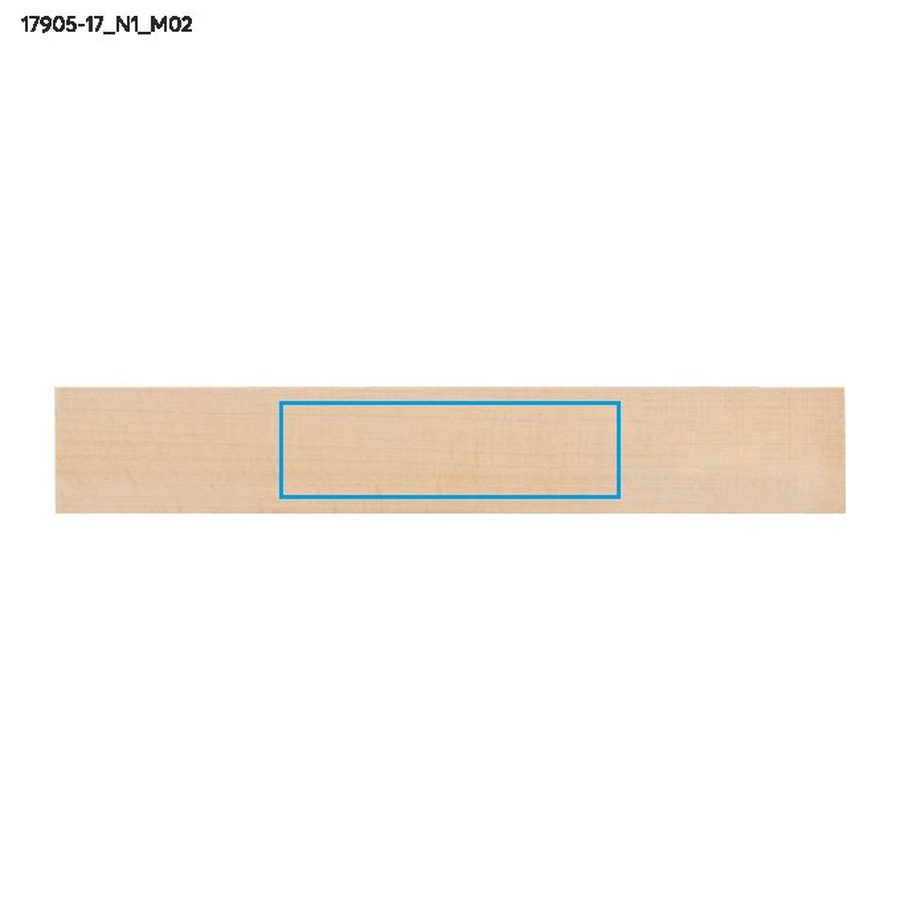 DALJO – règle en bois 20 cm: Zone de marquage arrière · Tampographie