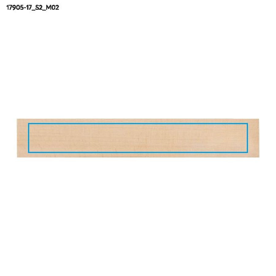 DALJO – règle en bois 20 cm: Zone de marquage arrière · Sérigraphie