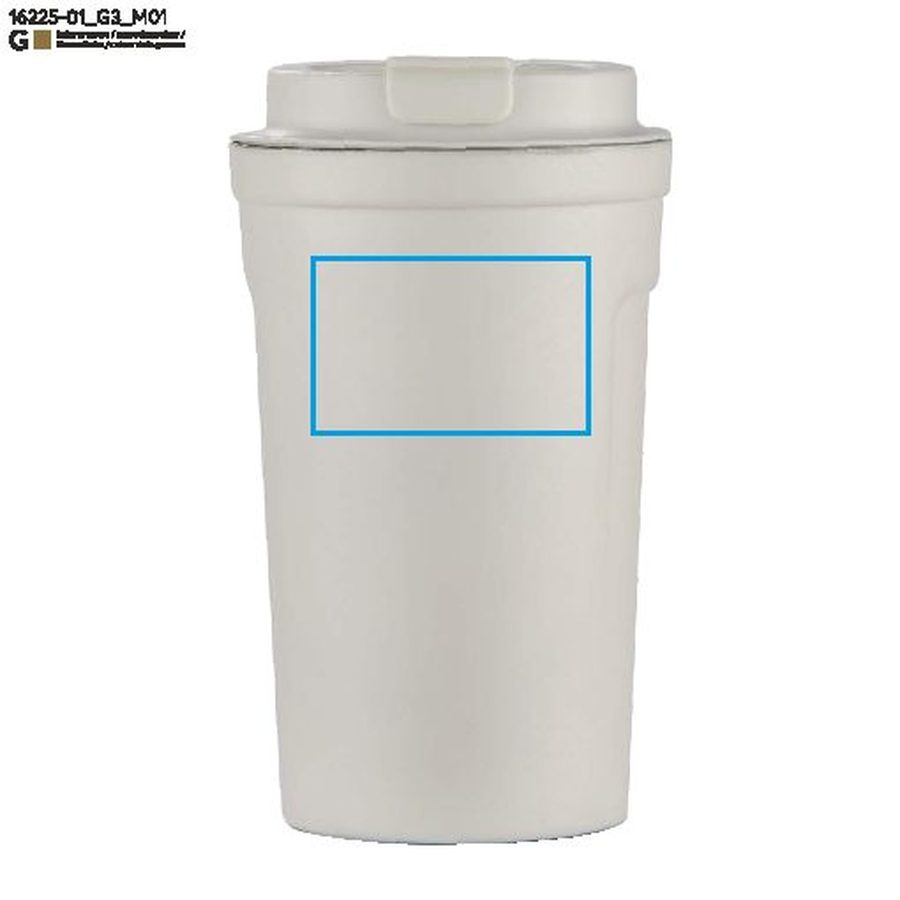 Kubek termiczny COLPO, 400 ml: Pole znakowania z przodu · Grawerowanie laserowe