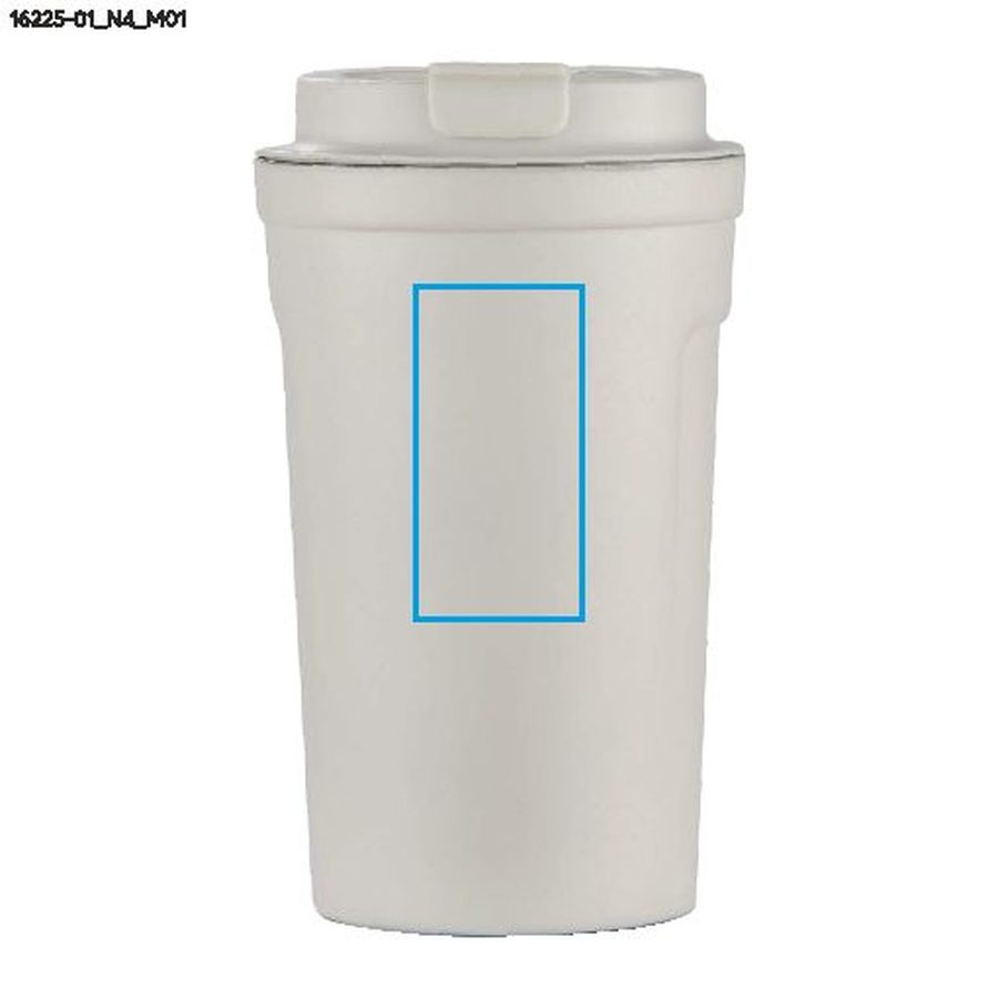 Kubek termiczny COLPO, 400 ml: Pole nadruku z przodu · Tampondruk