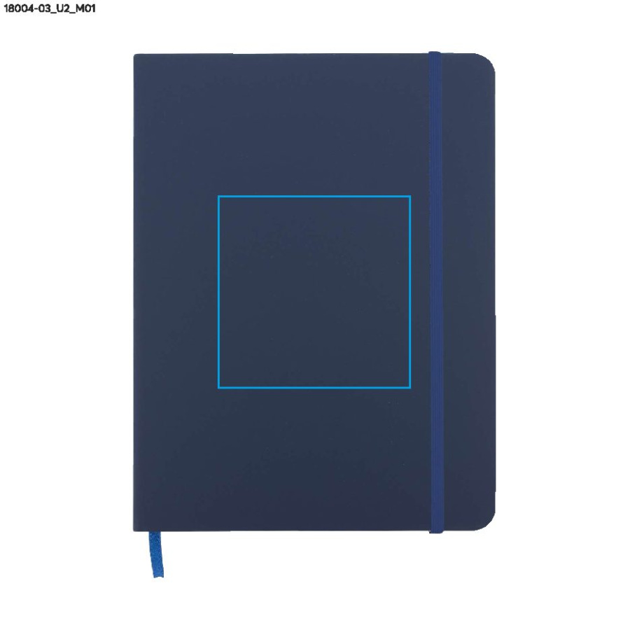 Carnet VITAL B5: Zone de marquage avant · Impression UV