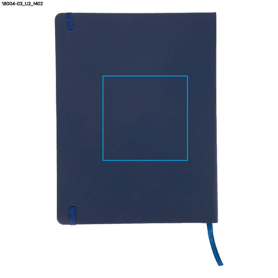 Carnet VITAL B5: Zone de marquage arrière · Impression UV