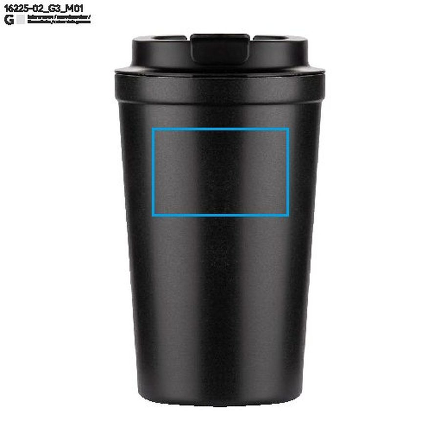 Kubek termiczny COLPO, 400 ml: Pole znakowania z przodu · Grawerowanie laserowe