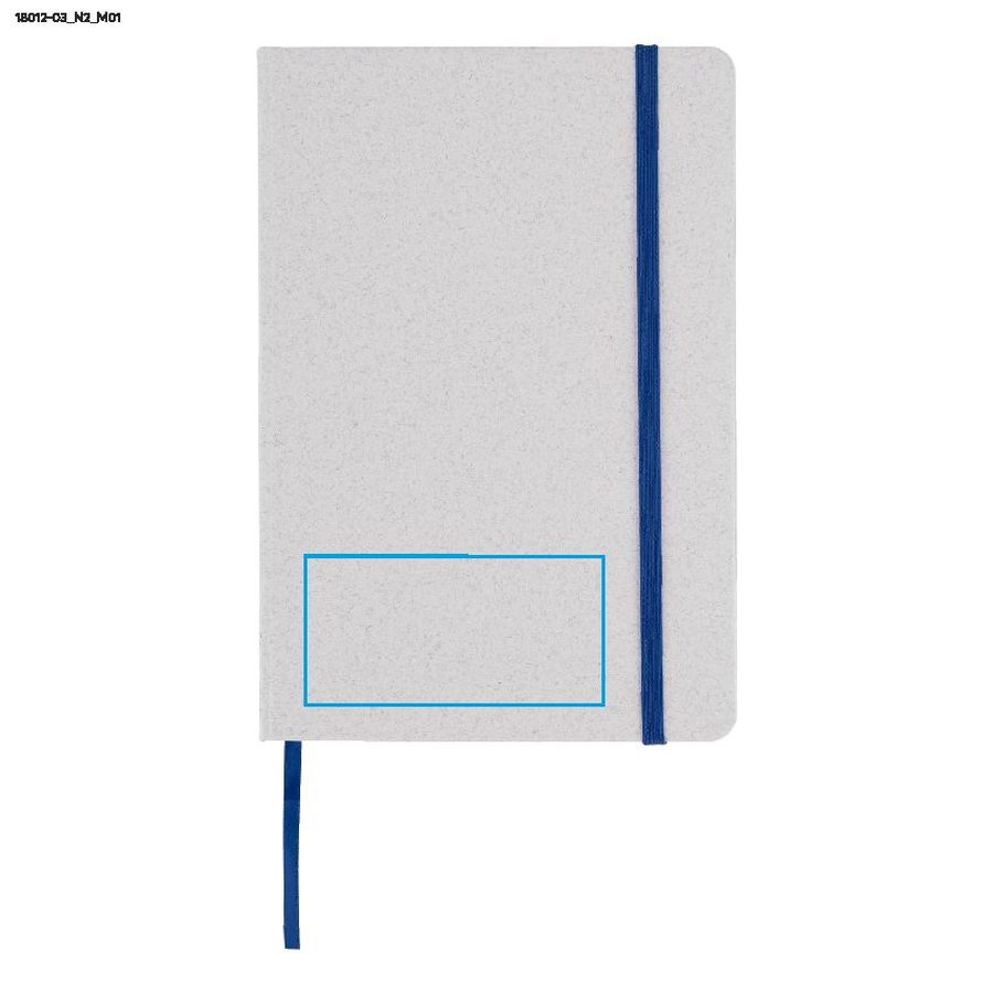 Carnet MOSATO A5: Zone de marquage avant · Tampographie