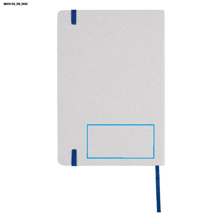 Carnet MOSATO A5: Zone de marquage arrière · Tampographie