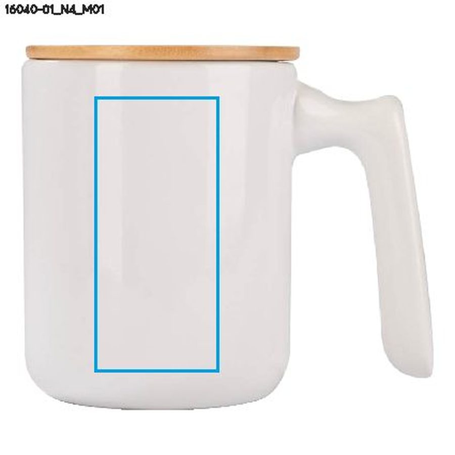 VIVIAN – mug 420 ml: Zone de marquage avant · Tampographie