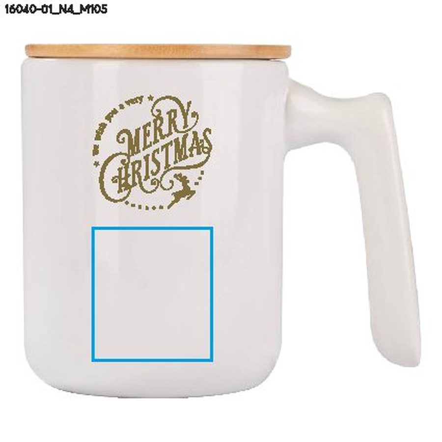 VIVIAN – mug 420 ml: Zone de marquage · Tampographie