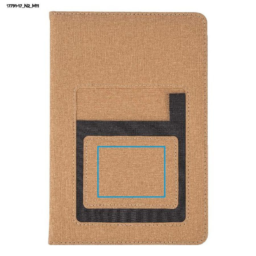 FILO – carnet A5: Zone de marquage avant, en haut · Tampographie