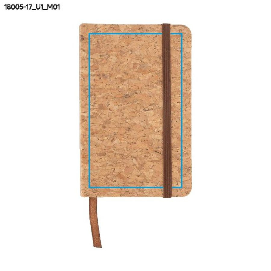 CORA – carnet A6: Zone de marquage avant · Impression UV