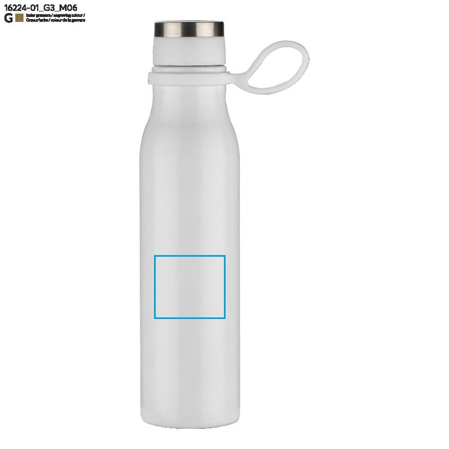 Bouteille GRAVI 480 ml: Zone de marquage side · Gravure laser