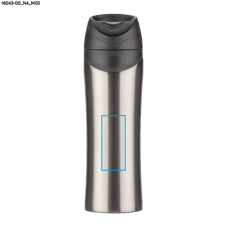 MIKE – mug isotherme 450 ml: Zone de marquage arrière · Tampographie