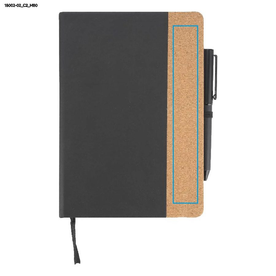 ZENIX – set carnet et stylo A5: Zone de marquage cork · DTF