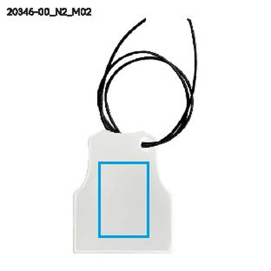 REF-SHIRT – pendentif: Zone de marquage arrière · Tampographie