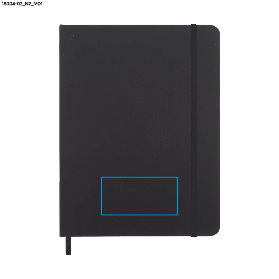Carnet VITAL B5: Zone de marquage avant · Tampographie