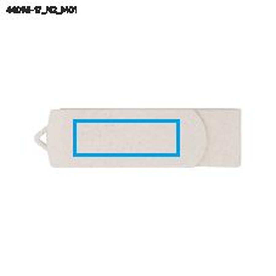 TWISTO ECO – clé USB 32 GB: Zone de marquage avant · Tampographie