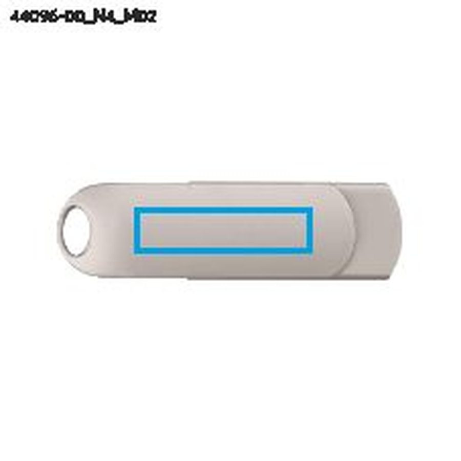 Clé USB 64 Go RONITO: Zone de marquage arrière · Tampographie