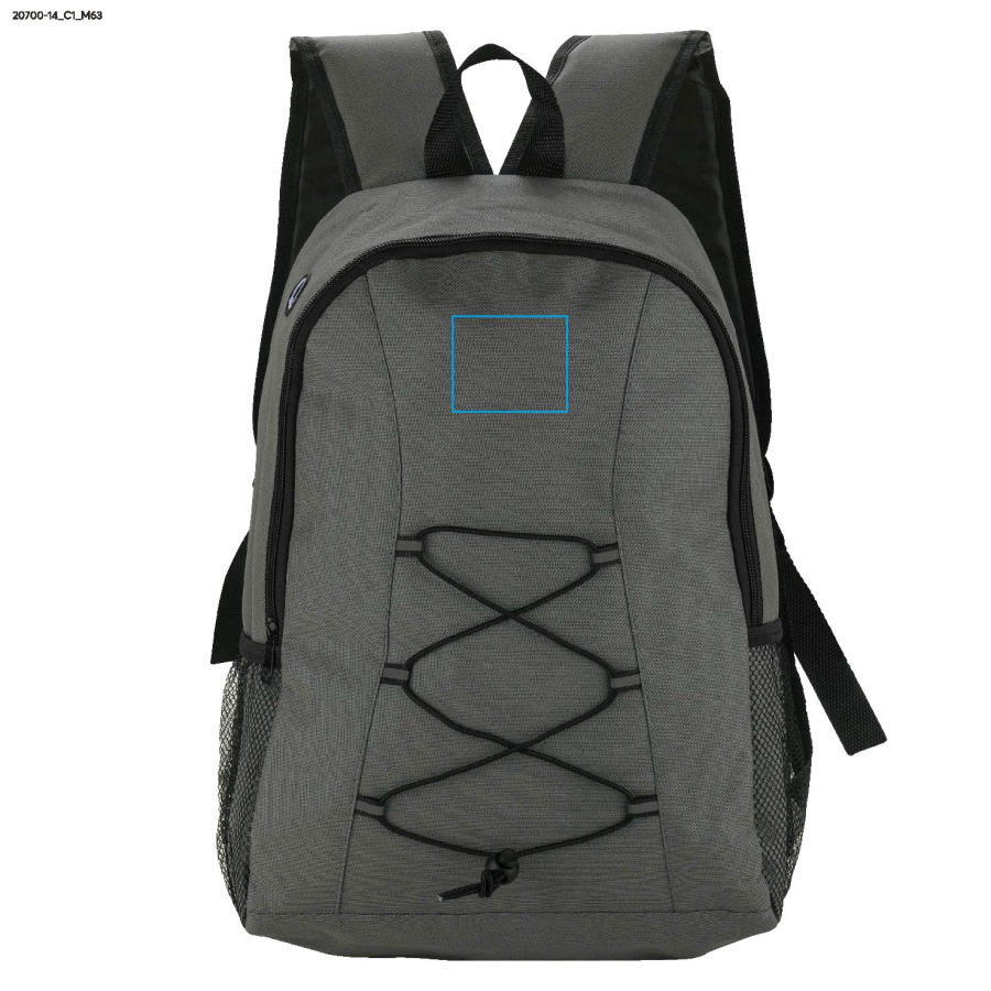 Sac à dos KAPIRO: Zone de marquage avant, en haut · DTF