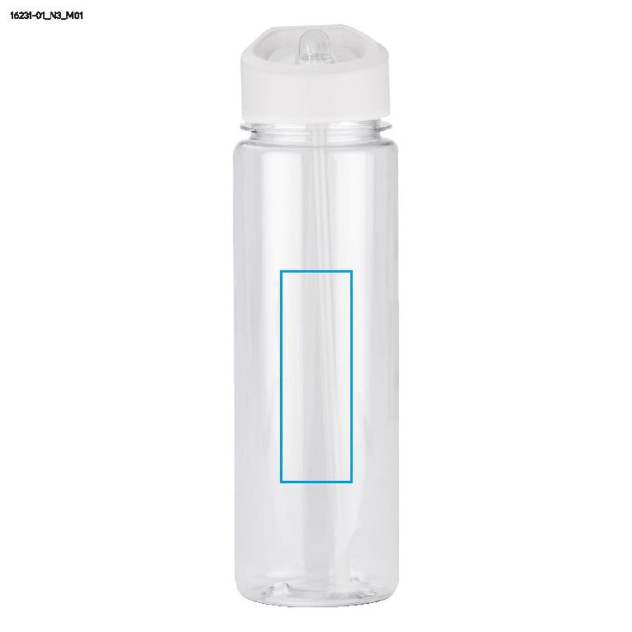 Butelka rPET RELITO, 650 ml: Pole nadruku z przodu · Tampondruk