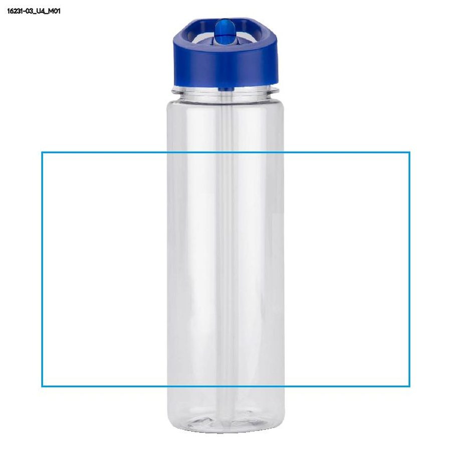 Butelka rPET RELITO, 650 ml: Obszar znakowania z przodu · Druk UV