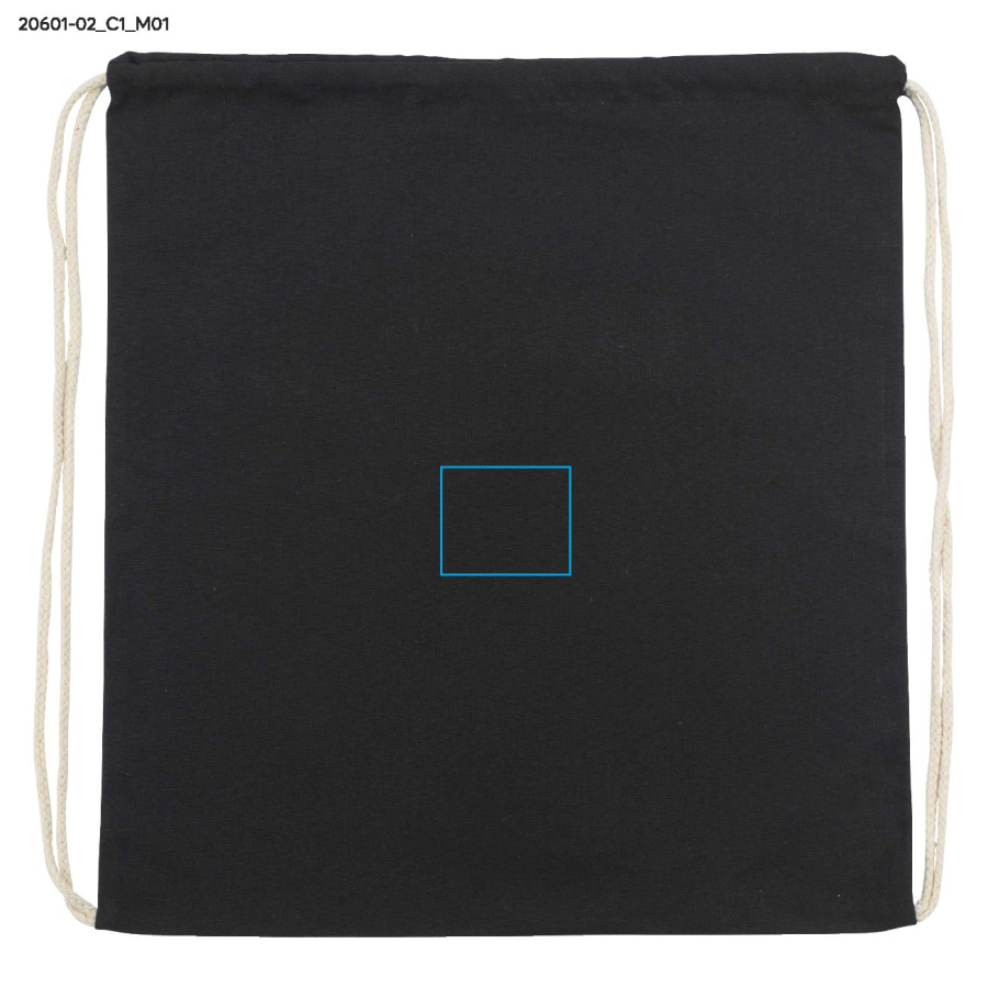 Sac en coton WOLITE COLOR: Zone de marquage avant · DTF
