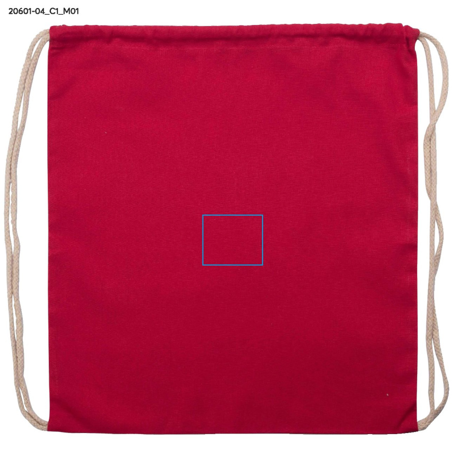 Sac en coton WOLITE COLOR: Zone de marquage avant · DTF