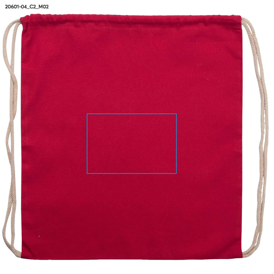 Sac en coton WOLITE COLOR: Zone de marquage arrière · DTF