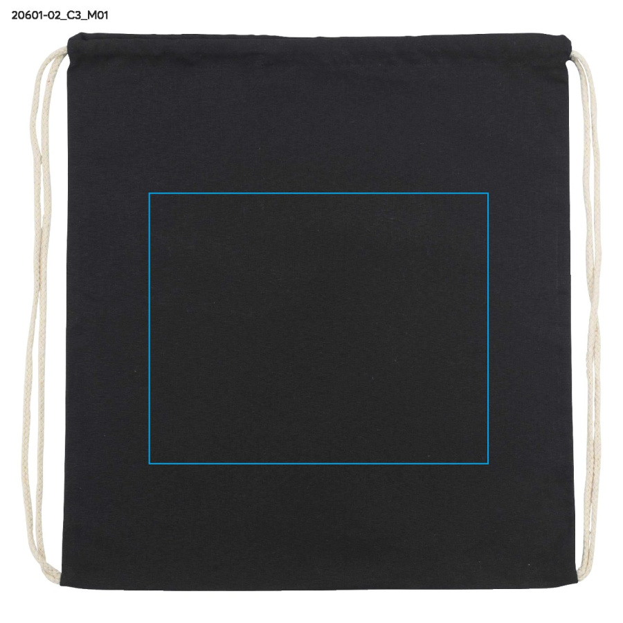 Sac en coton WOLITE COLOR: Zone de marquage avant · DTF