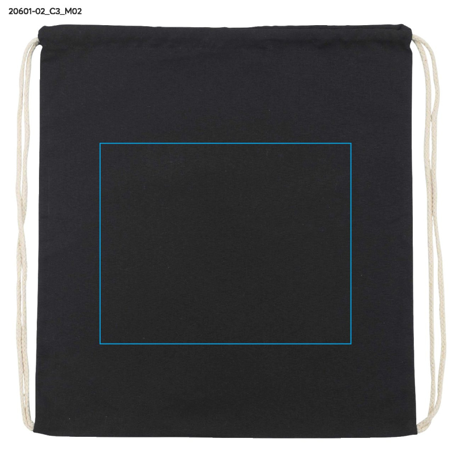 Sac en coton WOLITE COLOR: Zone de marquage arrière · DTF