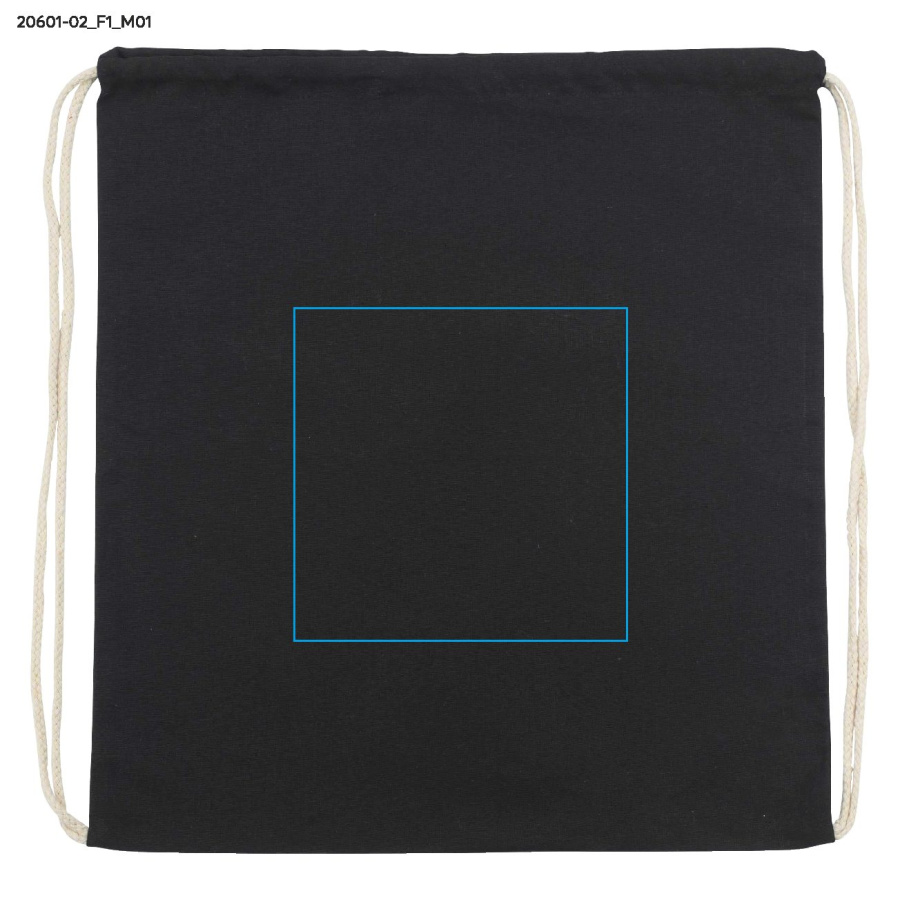 Sac en coton WOLITE COLOR: Zone de marquage avant · Transfert sérigraphique