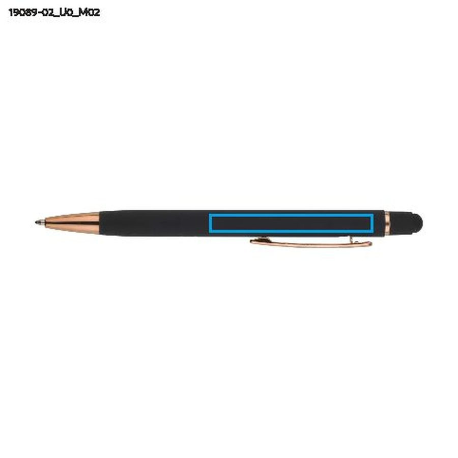 Stylo à bille DIORI: Zone de marquage arrière · Impression UV
