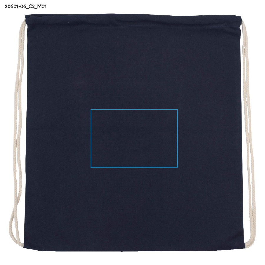 Sac en coton WOLITE COLOR: Zone de marquage avant · DTF