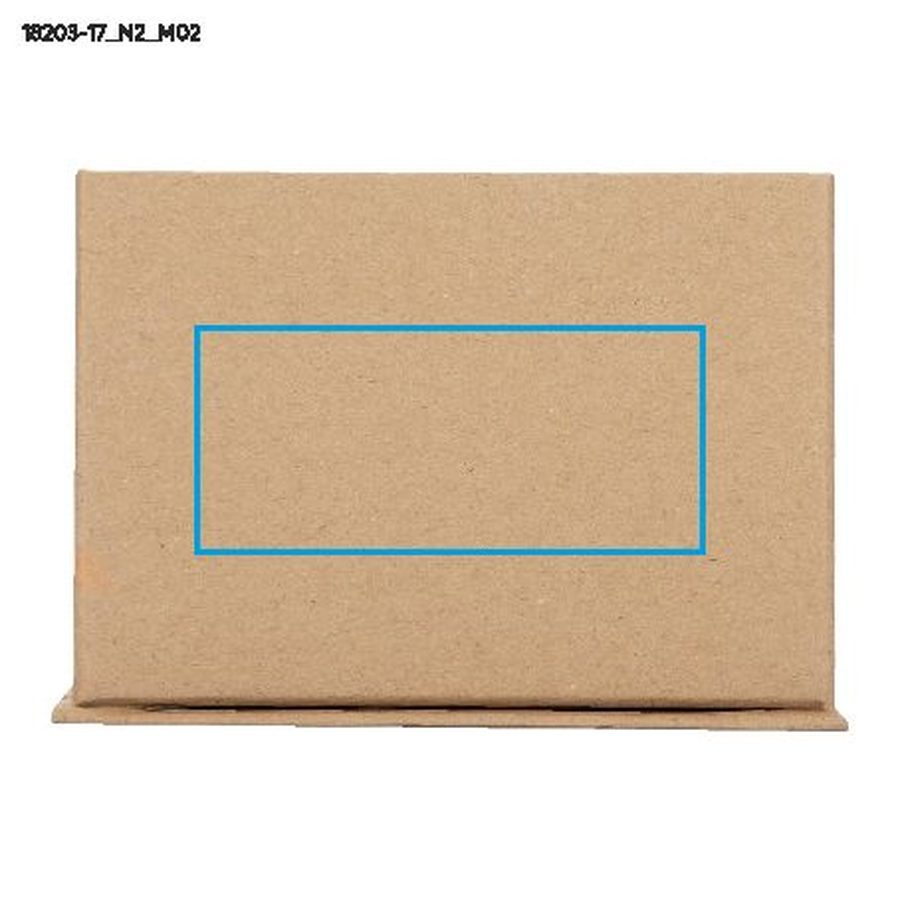MEFO – boîte de notes adhésives: Zone de marquage arrière · Tampographie