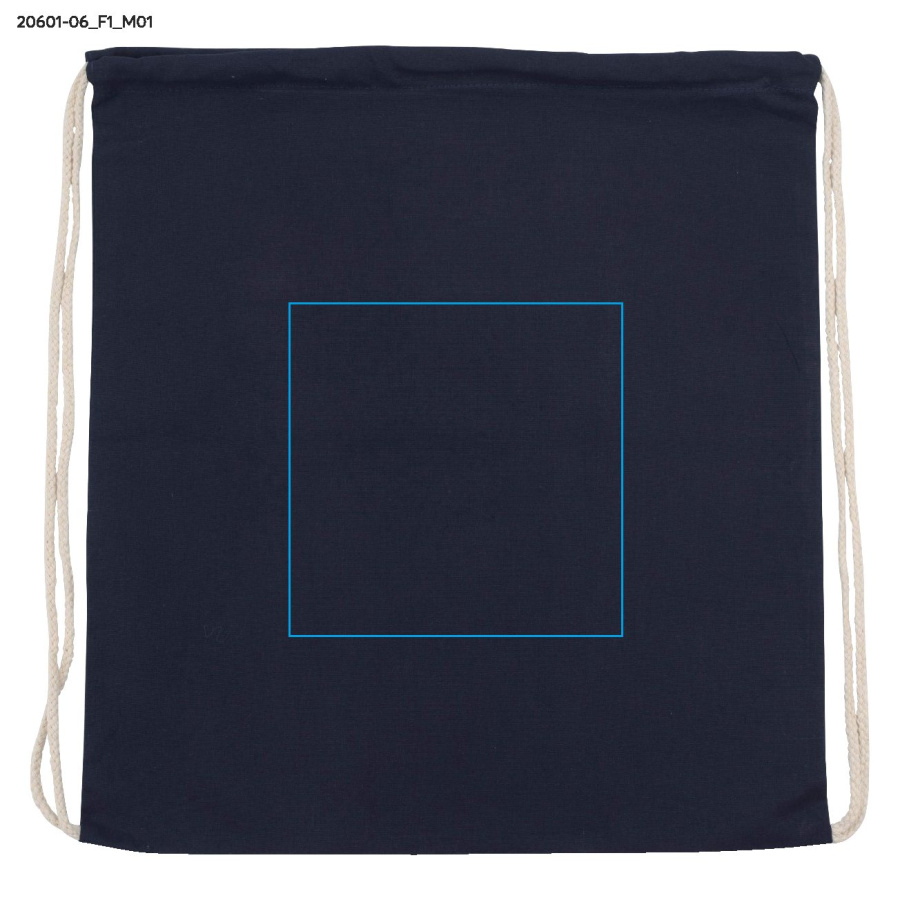 Sac en coton WOLITE COLOR: Zone de marquage avant · Transfert sérigraphique