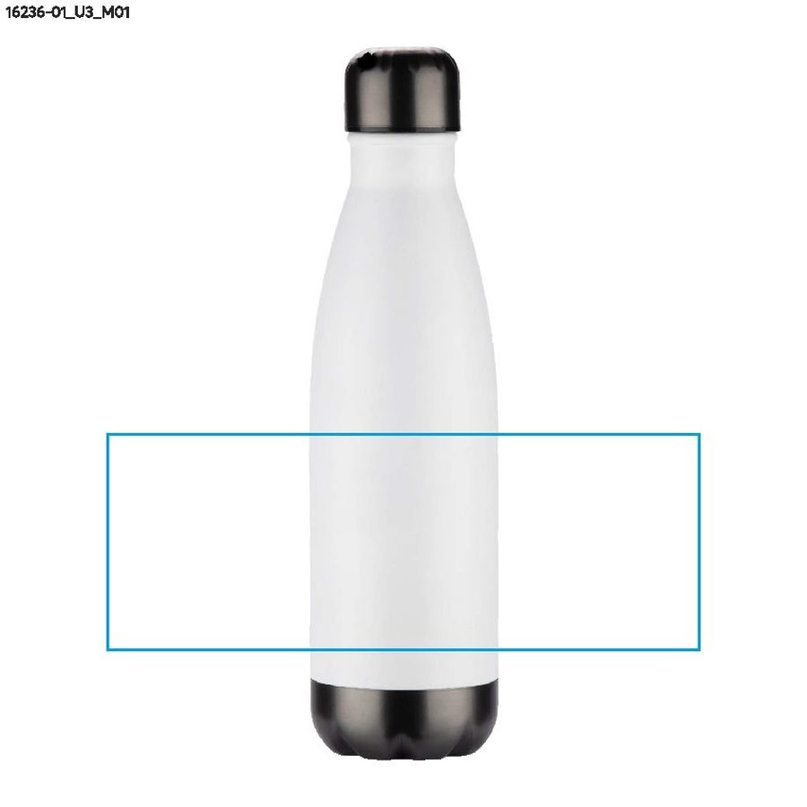 Butelka termiczna WATRO, 500 ml: Obszar znakowania z przodu · Druk UV