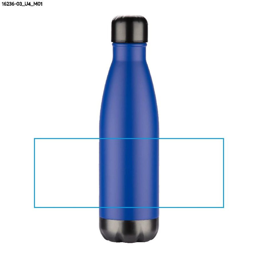 Butelka termiczna WATRO, 500 ml: Obszar znakowania z przodu · Druk UV
