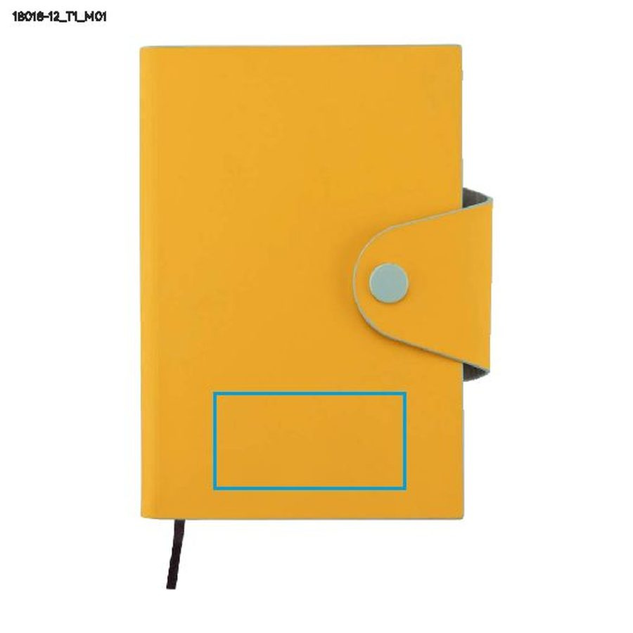 Muistikirja MISI A6: Print area front · Debossing