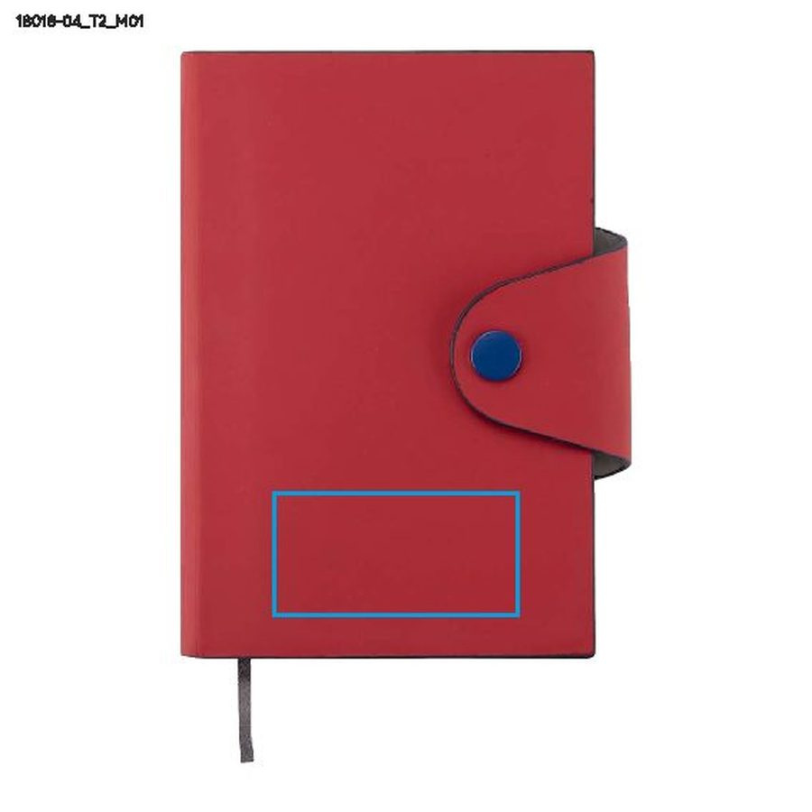 Muistikirja MISI A6: Print area front · Debossing