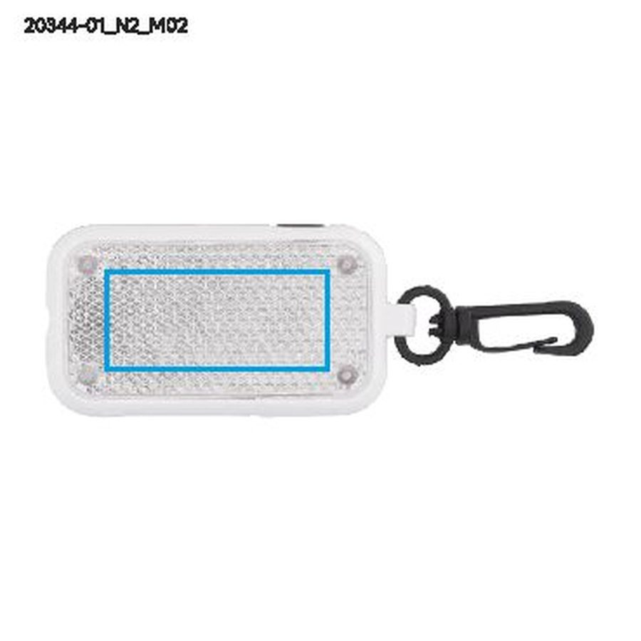 Pendentif lumineux LITTO: Zone de marquage arrière · Tampographie