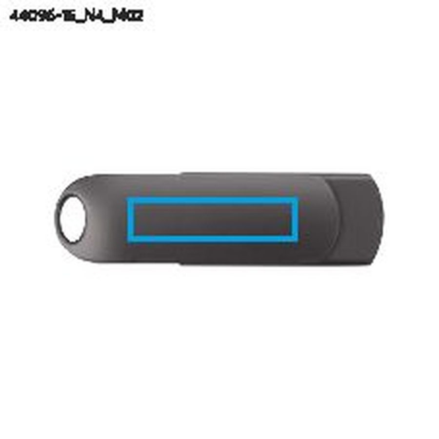 Clé USB 64 Go RONITO: Zone de marquage arrière · Tampographie