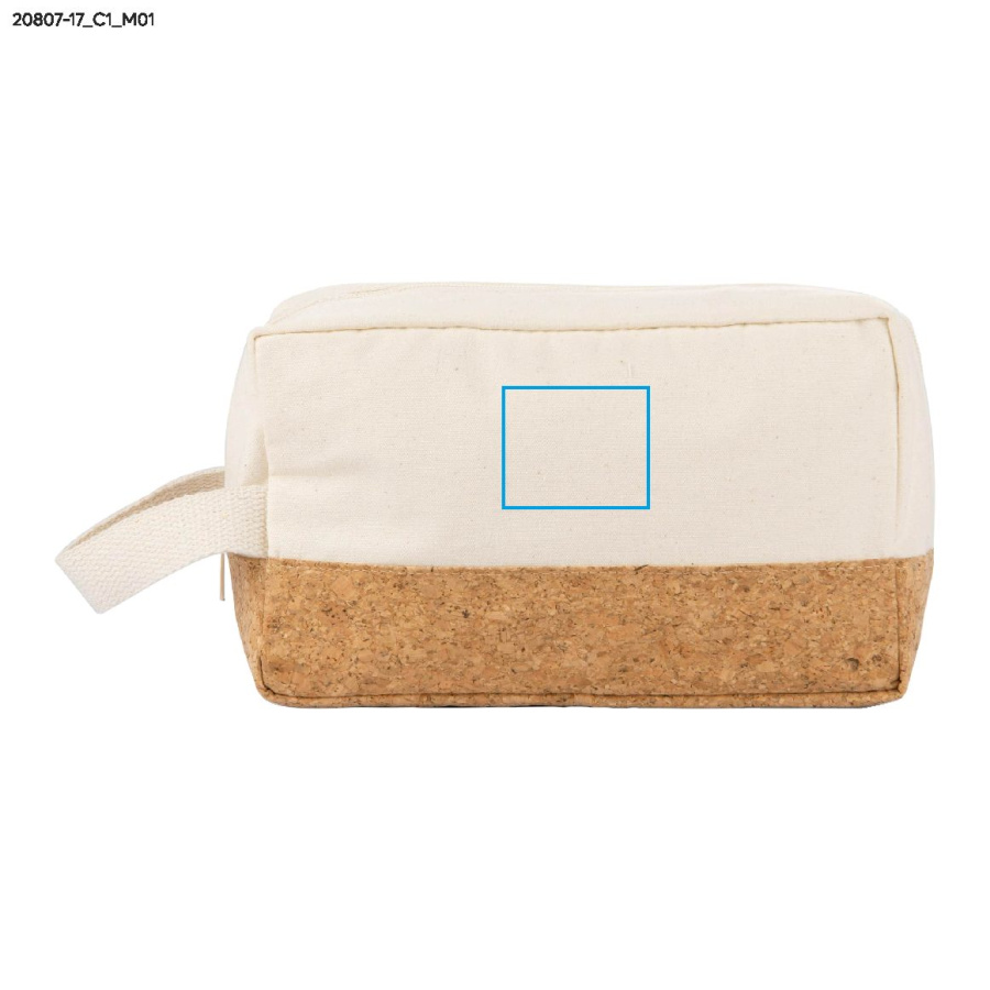 Pochette à cosmétiques CORCO: Zone de marquage avant · DTF