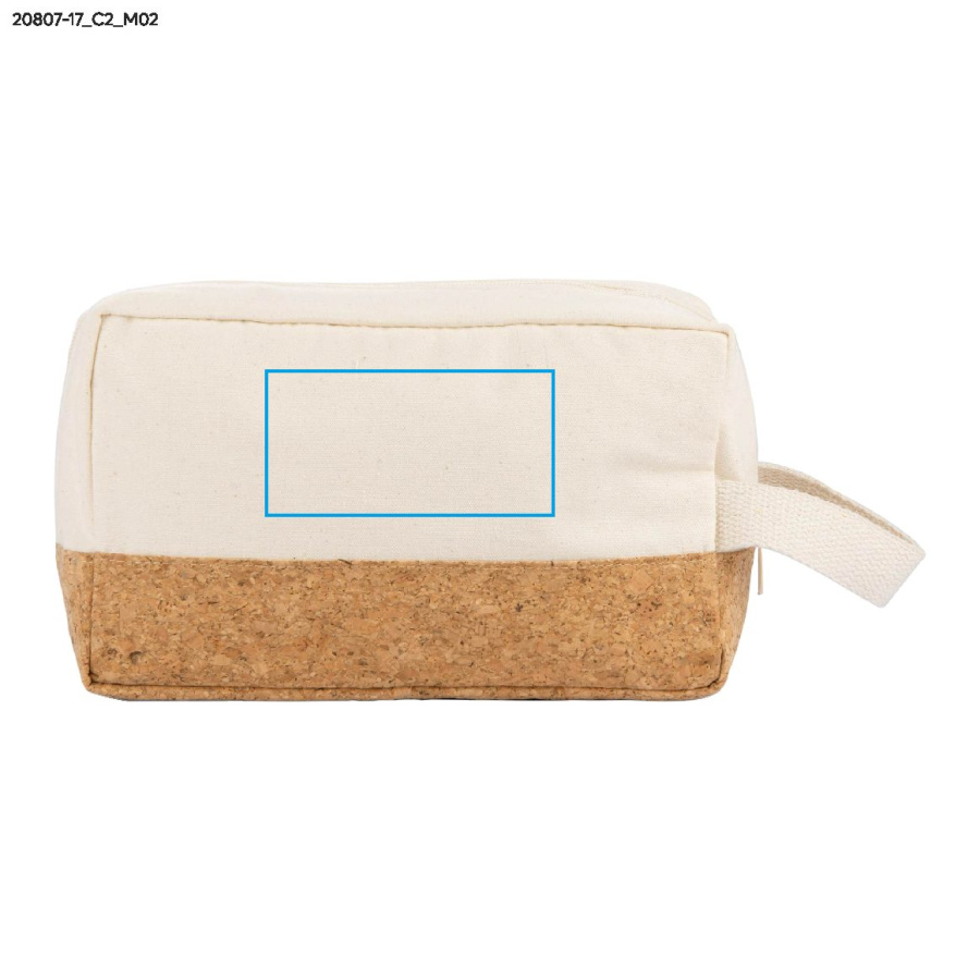 Pochette à cosmétiques CORCO: Zone de marquage arrière · DTF