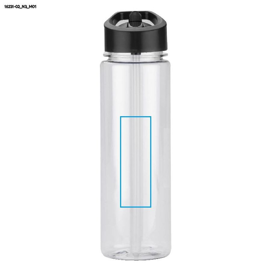 Butelka rPET RELITO, 650 ml: Pole nadruku z przodu · Tampondruk