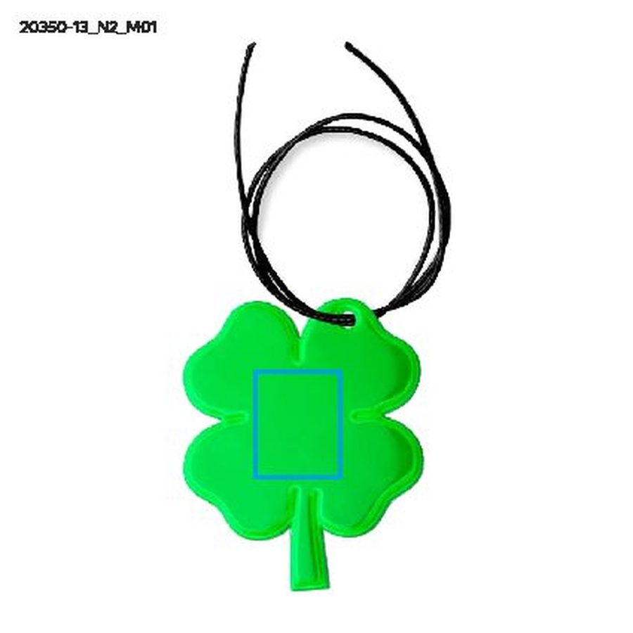 REF-CLOVER – pendentif: Zone de marquage avant · Tampographie
