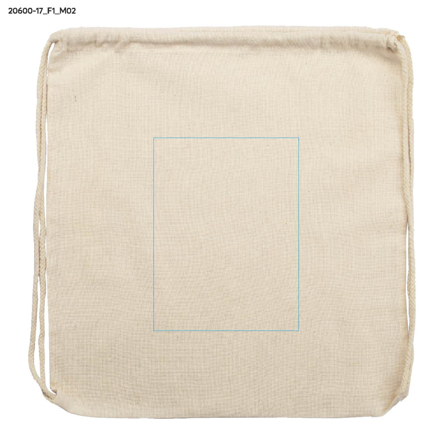 WOLITE – sac en coton: Zone de marquage arrière · Transfert sérigraphique
